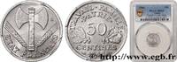FRANCE 50 centimes Francisque, légère FRENCH STATE 1944 (18mm, 0,7g, 6h) -