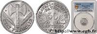 FRANCE 50 centimes Francisque, légère FRENCH STATE Beaumont-Le-Roger 1944 (18 mmmm, 0,70g, 6h) -
