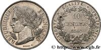 FRANCE Concours de 10 centimes, essai en étain par Borrel II REPUBLIC Paris 1848 (30,1mm, 8,46g, 6h) -