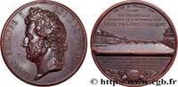 FRANCE Médaille, Inauguration du Pont de Thionville PONTS 1846 (68mm, 197,10g, 12h) -