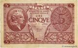 ITALY 5 Lire ITALY 5 Lire 1944 F -