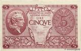 ITALY 5 Lire ITALY 5 Lire 1944 VF -