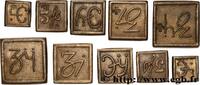 FRANCE Lot de cinq poids d’apothicaire 1/2 drachme, 1 dra ANGLETERRE - POIDS MONÉTAIRE n.d. (18,5mm, 17,48g, 12h) -