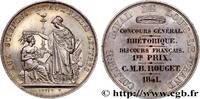 FRANCE Médaille, Collège royal de Louis-le-Grand ENSEIGNEMENT 1841 (37,5mm, 24,71g, 12h) -