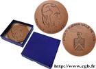 FRANCE Médaille, Maurice Serullaz HISTORIENS ET CONSERVATEURS Monnaie de Paris 1976 (67,5mm, 148,61g, 12h) -