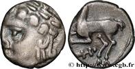 FRANCE Denier au cervidé, tête à gauche GALLIA - ALLOBROGES (Dauphiné area) Ier siècle avant J.-C. (13,5mm, 2,13g, 5h) -