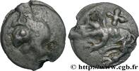 FRANCE Potin à la tête diabolique et au loup GALLIA - CARNUTES (Beauce area) Chartres (28) Ier siècle avant J.-C. (17mm, 3,69g, 9h) -