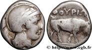 Classic 2 (400 BC to 350 BC) Nomos, statère ou didrachme LUCANIA - THOURIOI Thurium, Lucanie c. 443-400 AC. (20mm, 7,65g, 12h) -