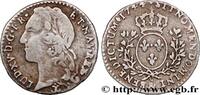 FRANCE Dixième d'écu aux branches d’olivier, tête ceinte LOUIS XV THE BELOVED Aix-en-Provence 1744 (20,5mm, 2,86g, 6h) -