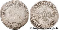FRANCE Demi-franc au col gaufré HENRY III Tours 1587 (30mm, 6,98g, 11h) -