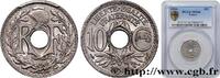 FRANCE 10 centimes Lindauer III REPUBLIC Paris 1924 (21mm, 4g, 6h) -