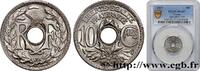 FRANCE 10 centimes Lindauer III REPUBLIC 1937 (21mm, 4g, 6h) -