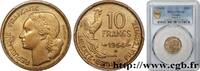 FRANCE 10 francs Guiraud IV REPUBLIC Beaumont-Le-Roger 1954 (20mm, 3g, 6h) -