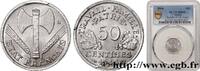 FRANCE 50 centimes Francisque, légère FRENCH STATE 1944 (18mm, 0,7g, 6h) -