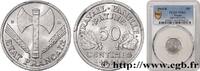 FRANCE 50 centimes Francisque, légère FRENCH STATE Beaumont-Le-Roger 1944 (18 mmmm, 0,70g, 6h) -