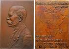 FRANCE Plaquette, Auguste Terrier, Comité de l’Afrique Fr PERSONNAGES 1931 (76mm, 130,25g, 12h) -