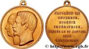 FRANCE Médaille, Mariage de Napoléon III et d’Eugénie AMOUR ET MARIAGE 1853 (39mm, 17,85g, 12h) -