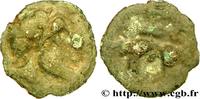 FRANCE Potin à la tête casquée et au sanglier CENTER, UNSPECIFIED Ier siècle avant J.-C. (18mm, 2,63g, 2h) -