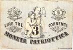 ITALY 3 Lire Correnti ITALY 3 Lire Correnti 1848 F- -