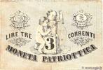 ITALY 3 Lire Correnti ITALY 3 Lire Correnti 1848 F- -