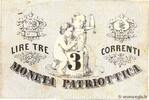 ITALY 3 Lire Correnti ITALY 3 Lire Correnti 1848 VG -