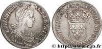 FRANCE Écu, portrait à la mèche longue LOUIS XIV THE SUN KING Rouen 1647 (39,5mm, 27,24g, 6h) -