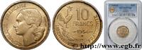 FRANCE 10 francs Guiraud IV REPUBLIC Beaumont-Le-Roger 1954 (20mm, 3g, 6h) -