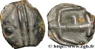 FRANCE Potin à la grosse tête stylisée au bandeau double GALLIA BELGICA - SEQUANI (Area of Besançon) c. 80-50 AC. (19mm, 3,06g, 3h) -