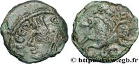 FRANCE Bronze SVTICOS, classe III à la tête casquée VELIOCASSES (Area of Norman Vexin) c. 50-40 AC. (15mm, 2,59g, 7h) -