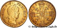 FRANCE Double louis d'or aux huit L, portait à la mèche l LOUIS XIV THE SUN KING La Rochelle 1647 (29mm, 13,37g, 6h) -