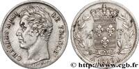 FRANCE 1/2 franc Charles X CHARLES X La Rochelle 1829 (18mm, 2,52g, 6h) -