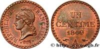 FRANCE Un centime Dupré, IIe République II REPUBLIC Paris 1849 (18mm, 2,00g, 6h) -
