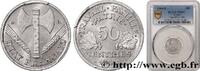FRANCE 50 centimes Francisque, légère FRENCH STATE Beaumont-Le-Roger 1944 (18 mmmm, 0,70g, 6h) -