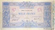 FRANCE 1000 Francs BLEU ET ROSE FRANCE 1000 Francs BLEU ET ROSE 1913 G -