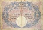 FRANCE 50 Francs BLEU ET ROSE FRANCE 50 Francs BLEU ET ROSE 1918 G -