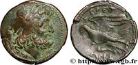 Hellenistic 1 (323 BC to 188 BC) Drachme ou unité BRUTTIUM - BRETTIAN LEAGUE Locres ou Crotone Bruttium 214-211 AC. (22,5mm, 7,03g, 3h) -