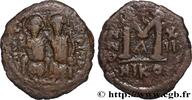 THE EMPIRE FROM ANASTASIUS TO MAURICE TIBERIUS (49 Follis JUSTIN II and SOPHIA Nicomédie 576-577 (29,5mm, 9,27g, 6h) -