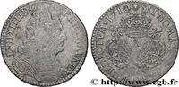 FRANCE Demi-écu aux trois couronnes LOUIS XIV THE SUN KING Paris 1710 (32,5mm, 14,52g, 6h) -
