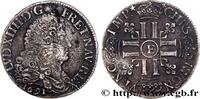 FRANCE Demi-écu aux huit L, 1er type LOUIS XIV THE SUN KING Tours 1691 (34mm, 13,56g, 6h) -