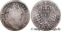 FRANCE Quart d'écu aux trois couronnes LOUIS XIV THE SUN KING Tours 1712 (29,5mm, 7,26g, 6h) -