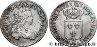 FRANCE Tiers d'écu de France LOUIS XV THE BELOVED Tours 1723 (27,5mm, 7,66g, 6h) -