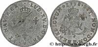 FRANCE Double sol de billon LOUIS XV THE BELOVED Tours 1738 (21,5mm, 1,99g, 6h) -