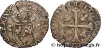 FRANCE Douzain aux deux C, 2e type CHARLES X, CARDINAL OF BOURBON Marseille 1594 (22,5mm, 2,03g, 2h) -