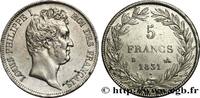 FRANCE 5 francs type Tiolier avec le I, tranche en creux LOUIS-PHILIPPE I Rouen 1831 (37,12mm, 24,95g, 6h) -