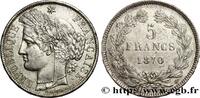 FRANCE 5 francs Cérès, sans légende GOUVERNEMENT DE LA DÉFENSE NATIONALE Bordeaux 1870 (37mm, 25,00g, 6h) -