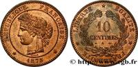 FRANCE 10 centimes Cérès III REPUBLIC Paris 1873 (30mm, 10,08g, 6h) -