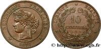FRANCE 10 centimes Cérès III REPUBLIC Paris 1871 (30mm, 9,99g, 6h) -