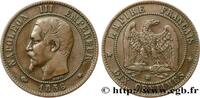 FRANCE Dix centimes Napoléon III, tête nue SECOND EMPIRE Strasbourg 1856 (30,17mm, 9,84g, 6h) -