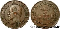 FRANCE Module de dix centimes, Visite impériale à Lille l SECOND EMPIRE Lille 1853 (30mm, 9,95g, 12h) -