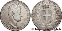 ITALY - KINGDOM OF SARDINIA - CHARLES-ALBERT 5 Lire ITALY - KINGDOM OF SARDINIA - CHARLES-ALBERT Gênes 1848 (37mm, 24,76g, 6h) -